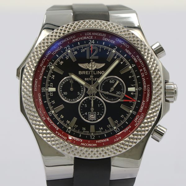 [Breitling BREITLING] A47362 Bentley GMT 250 limited 49mm SS / rubber ...