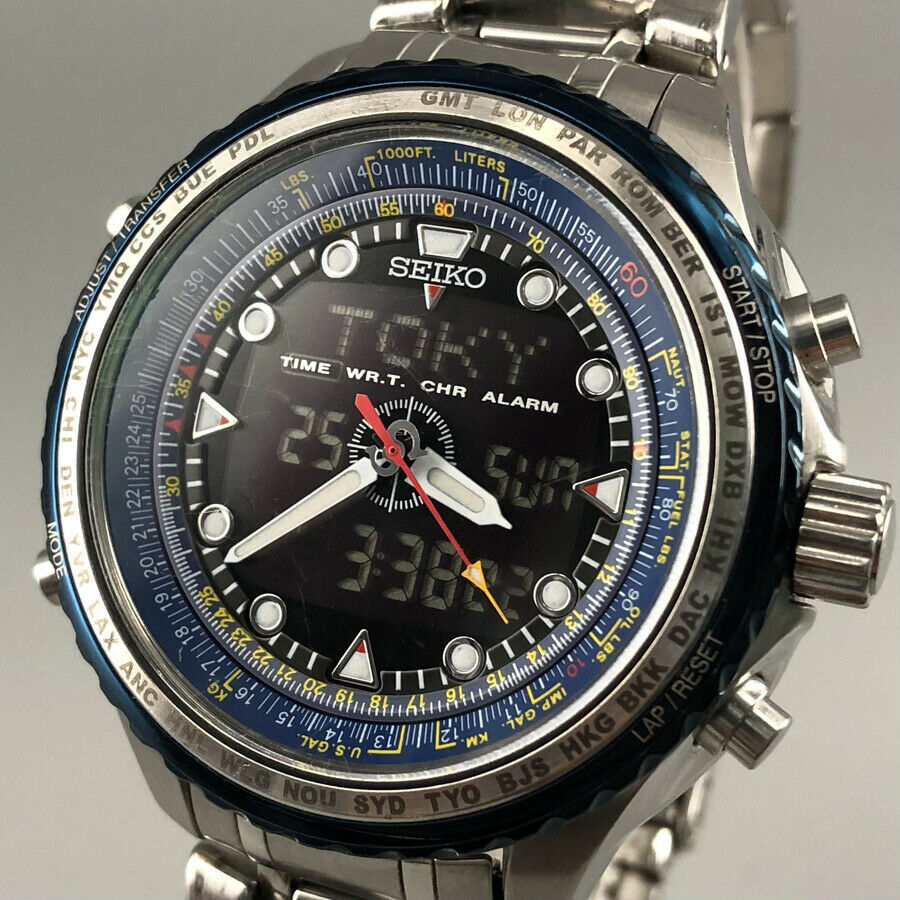 SEIKO PROSPEX スカイプロフェッショナルクォーツ H023-0010 - 腕時計 ...