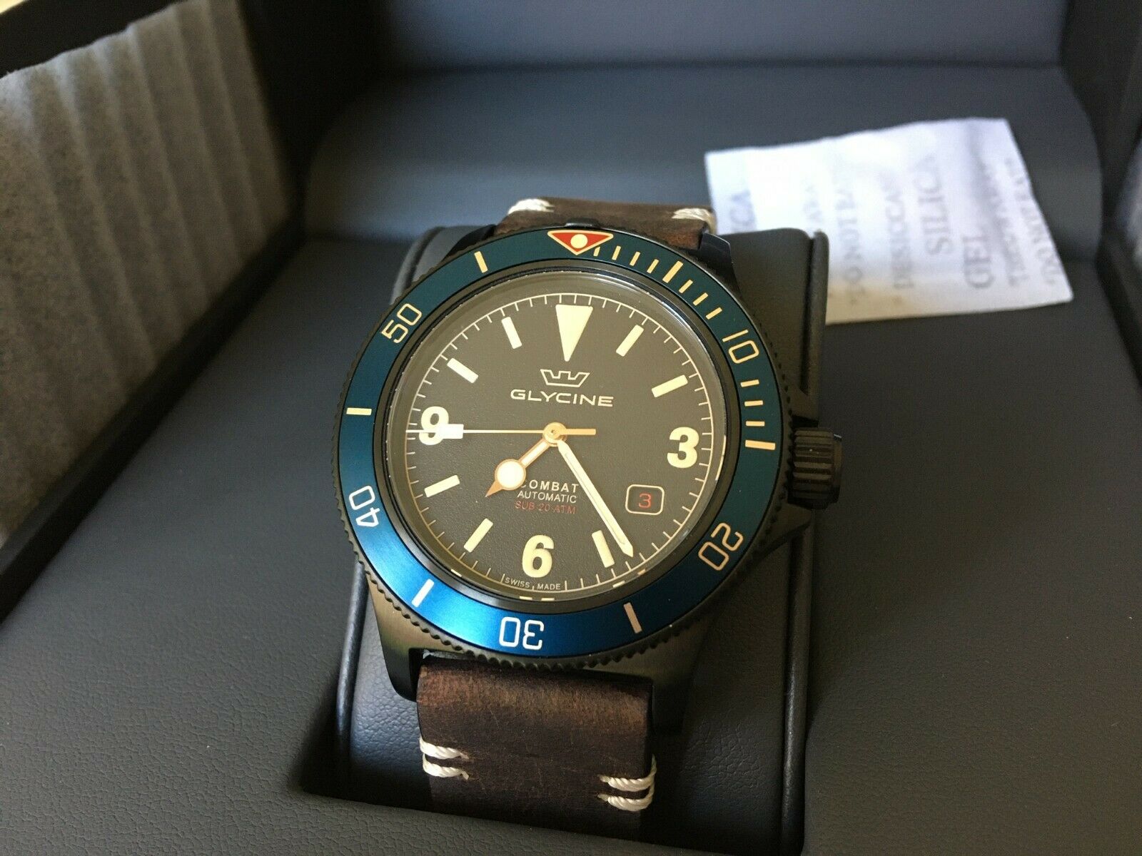 NEW Glycine Combat Sub Vintage Automatic Men s Watch GL0270