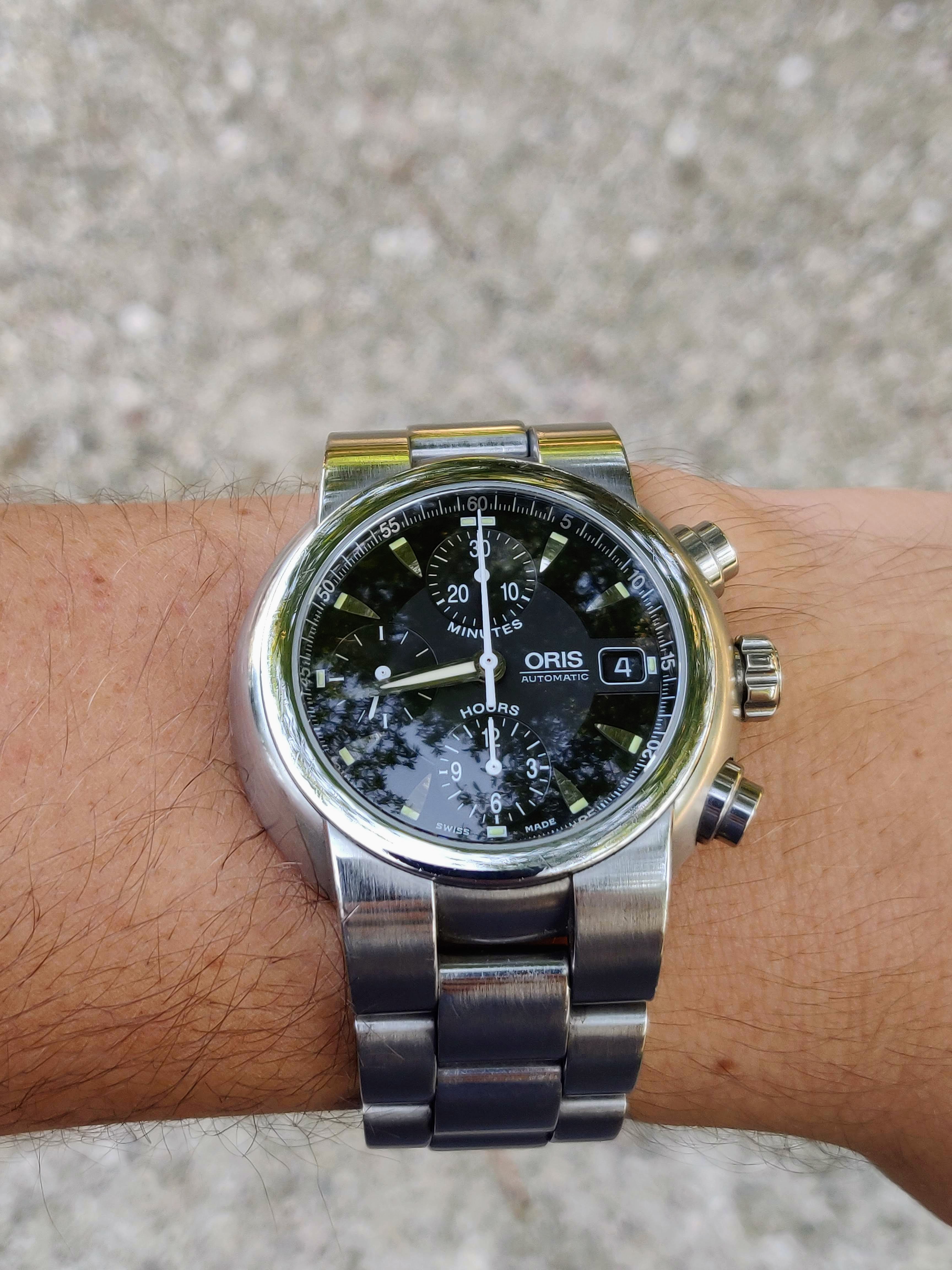 WTS WTT Oris TT1 Chronograph ref. 674 7520 41 with Box and