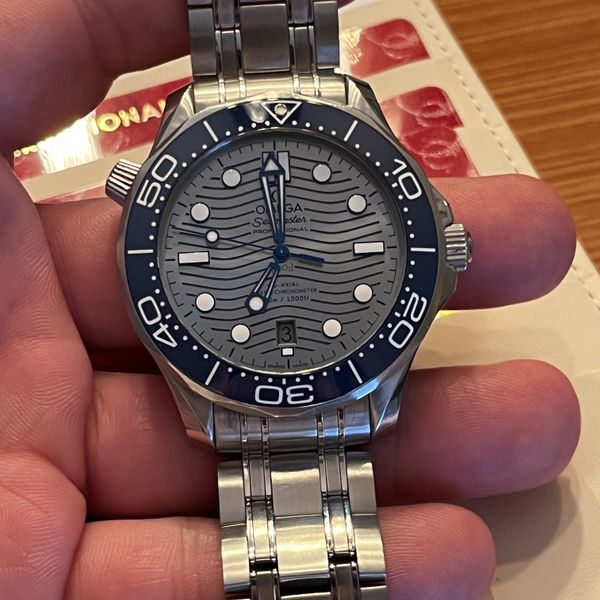 [$3,800 USD] Omega Seamaster Co-Axial Diver 300M 42mm Rhodium Grey ...