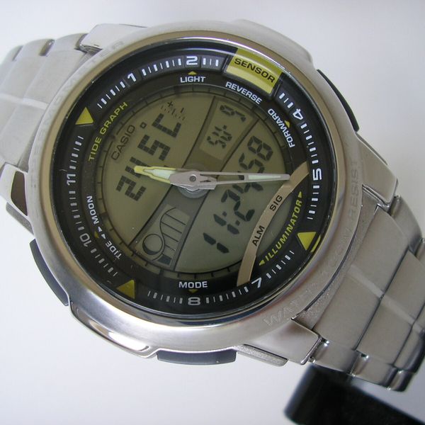 N.O.S. NEW CASIO LCD / ANALOG CLOCK AQF-100, AQF-100WD-9B, MODULES 4335 ...