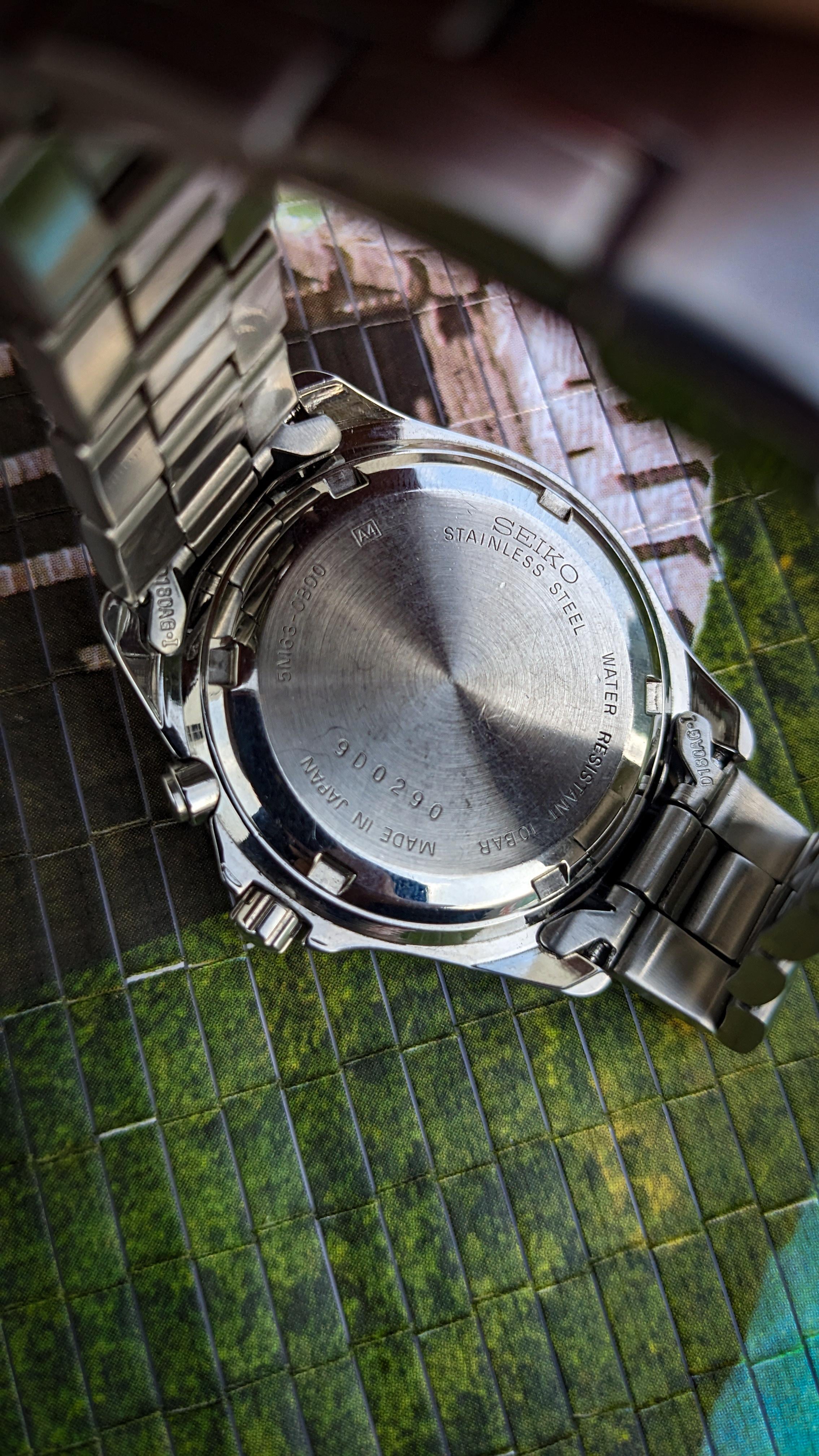 wts] kinetic Seiko watch with ref 5m63-0b00 for sell 120