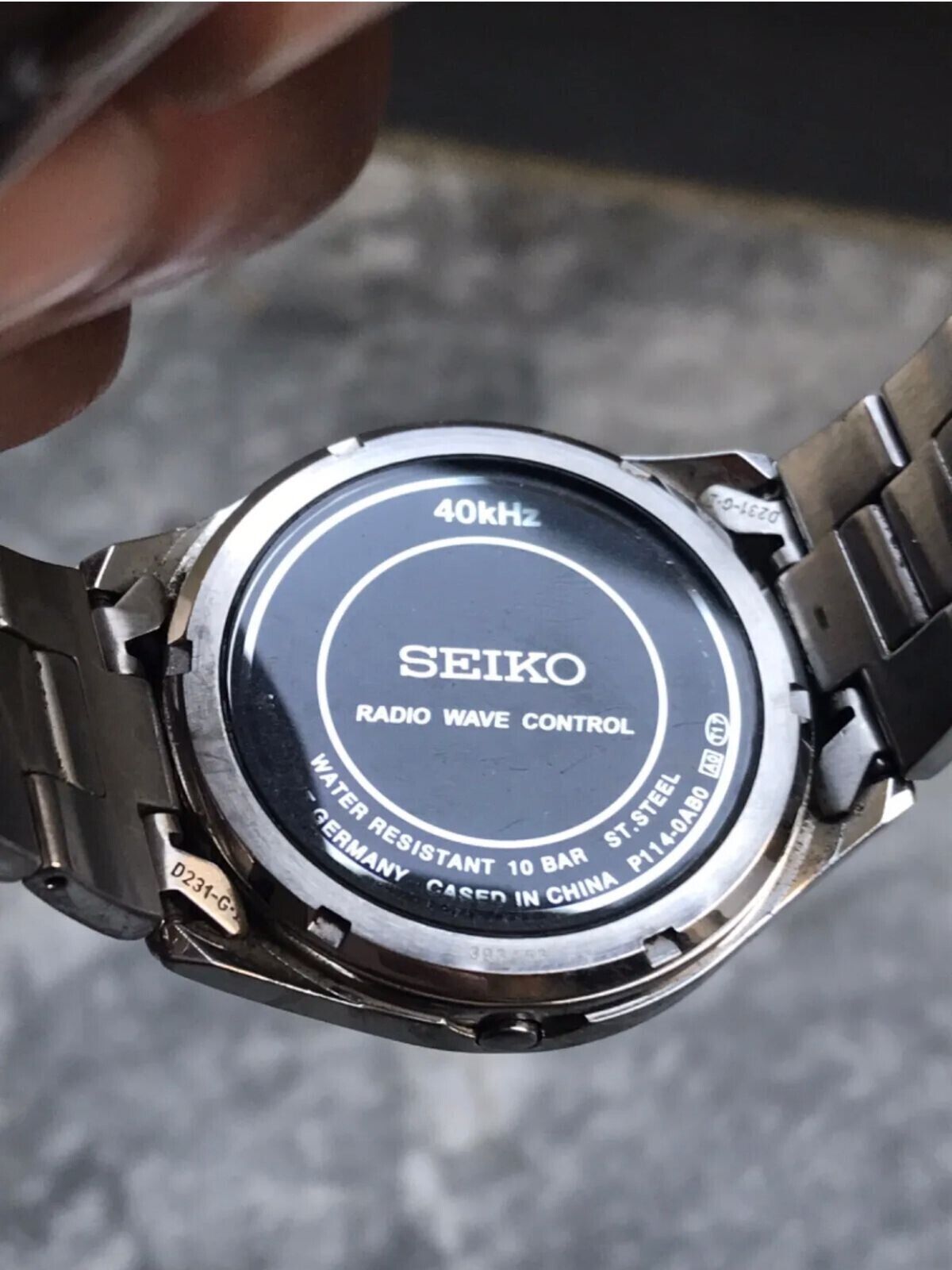 Rare Seiko Radio Wave Control P114-0AB0 Vintage Men