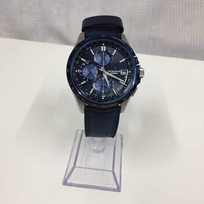 Pre-owned] CASIO Oceanus men's watch OCW-T2600ALA-2AJR solar SS leather  blue series [jgg] | WatchCharts Marketplace