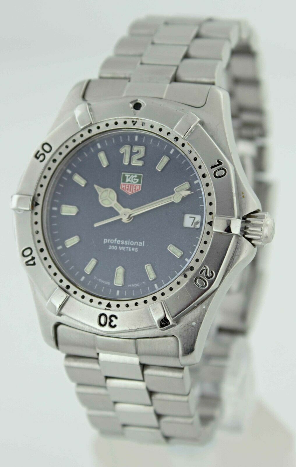 Tag Heuer Professional 2000 Blue Dial WK1113 Men's Watch | WatchCharts ...