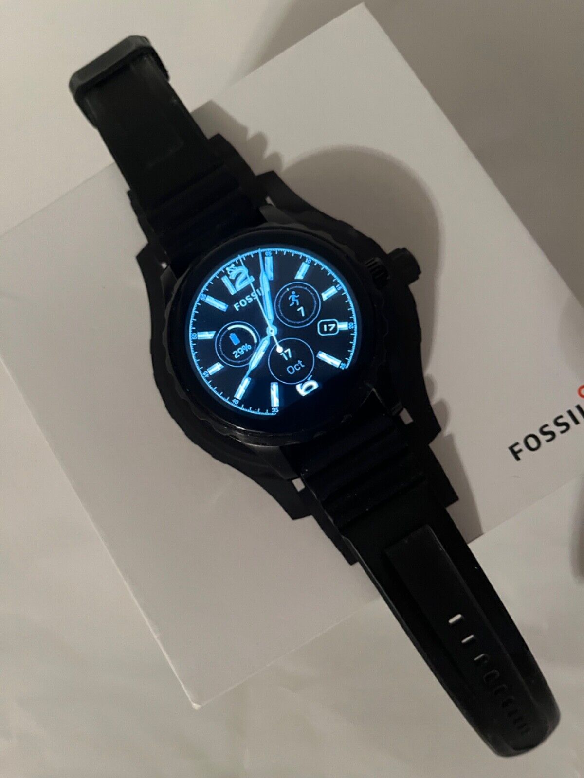 Fossil marshal black smartwatch best sale