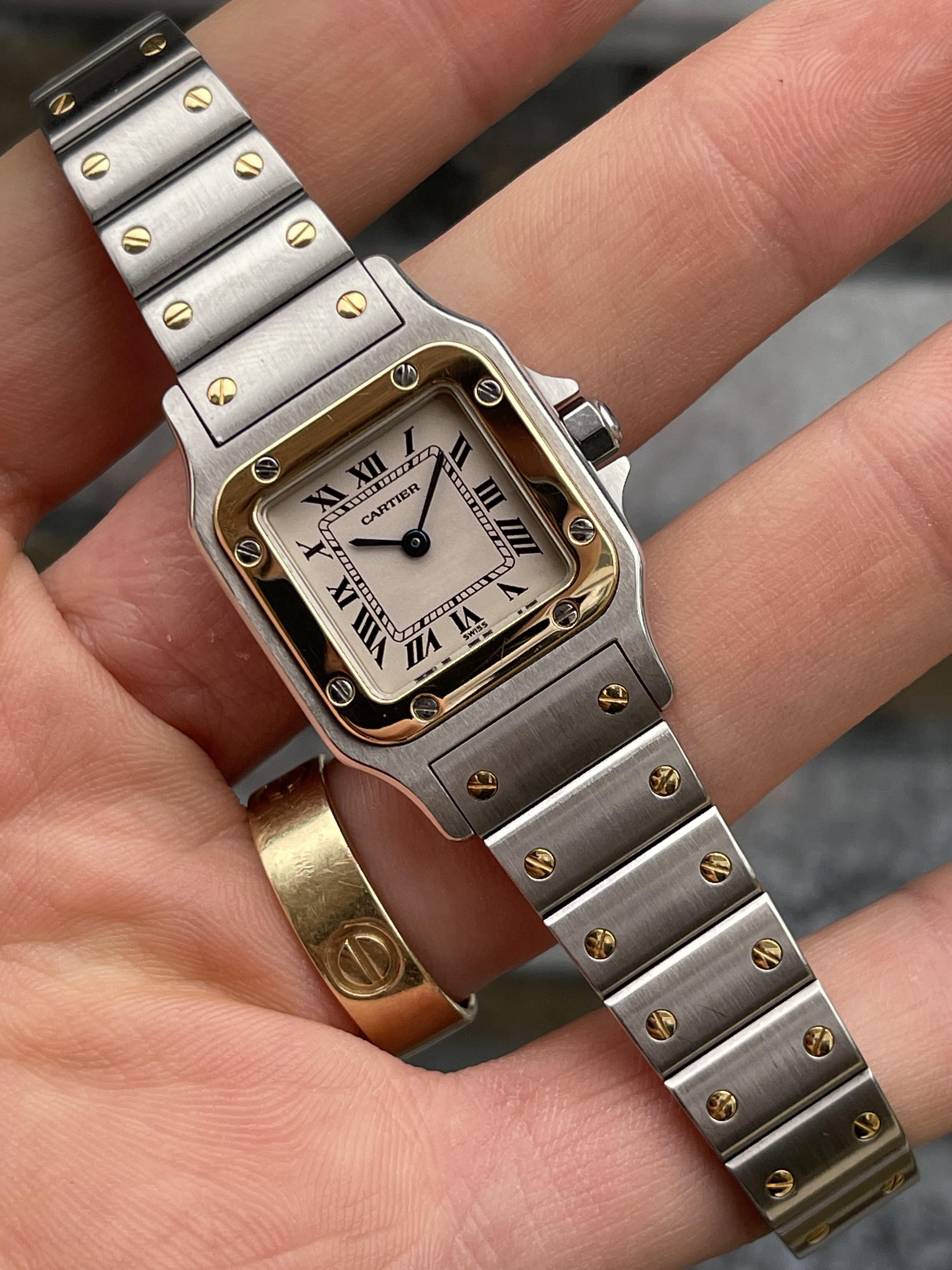 WTS Ladies Cartier Santos Galbee 24mm Ref. 1567 Two Tone 2600