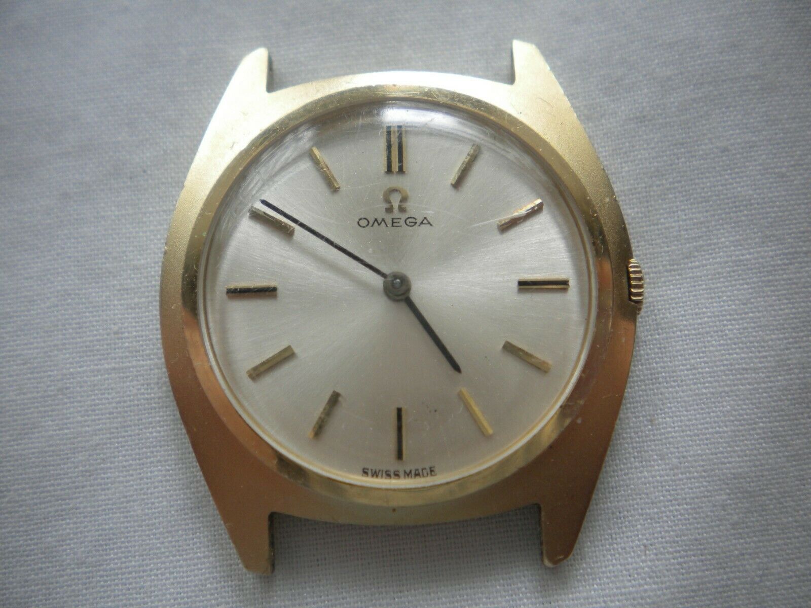 Vintage 1960's Omega Saphette/Sapphette 14K D&A Case Mens Wrist