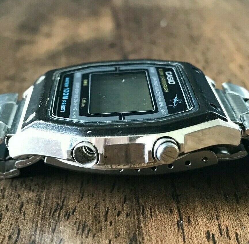 RARE Vintage 1982 Casio W-450 Marlin Digital Diver Watch Mod. 248
