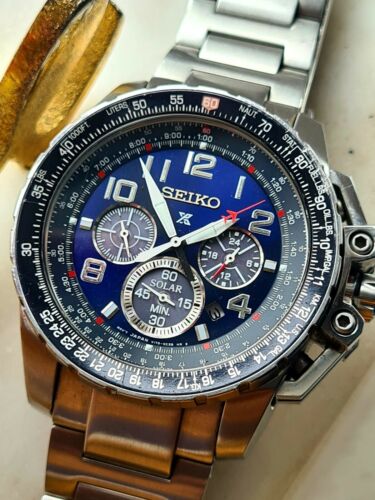 Seiko Prospex Solar Chrono Flightmaster, SSC275, V175-0CL0, Quartz