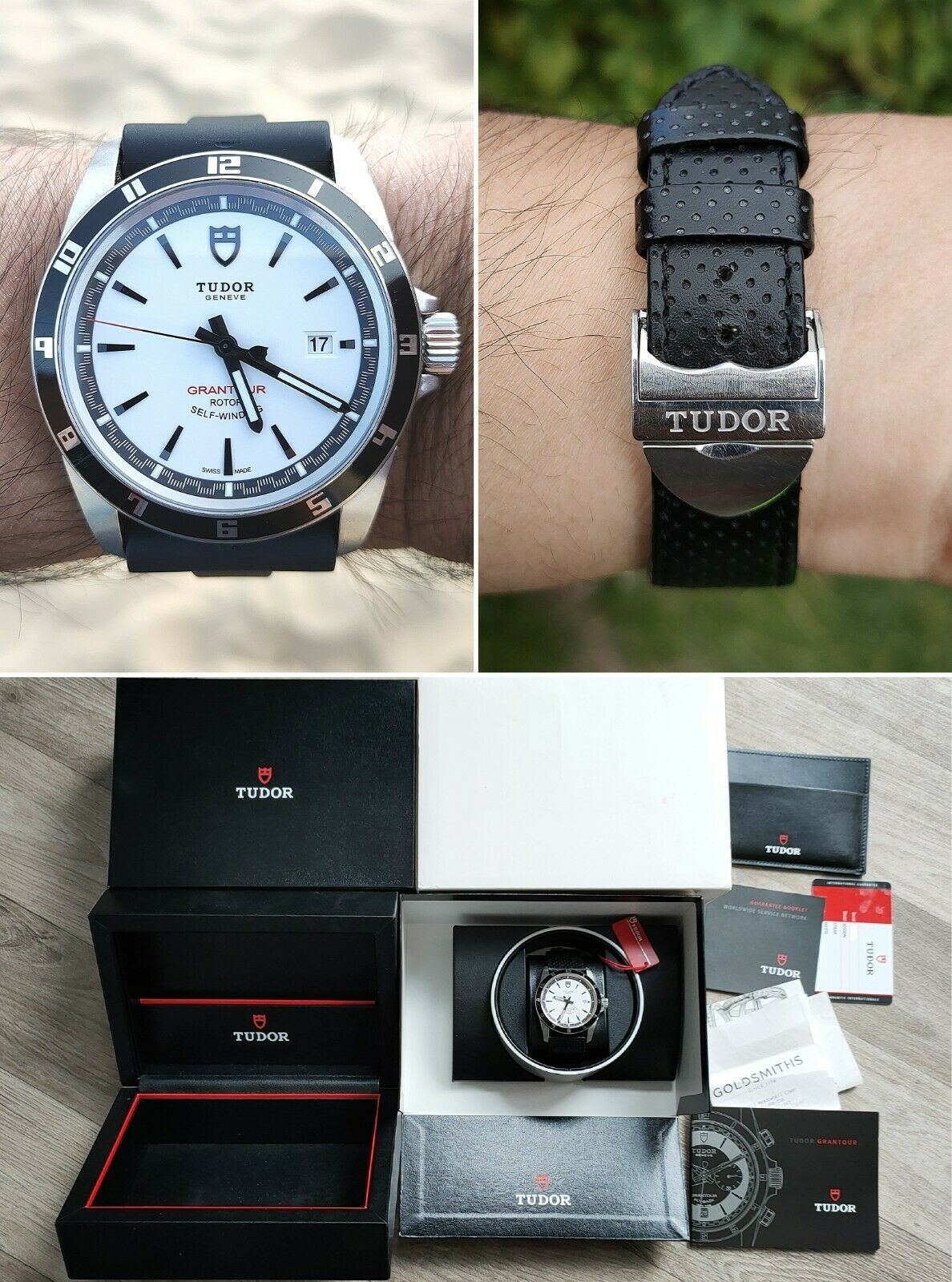 Rare Tudor Grantour Automatic Rotor Self Winding 20500N Snow White Dial WatchCharts Marketplace