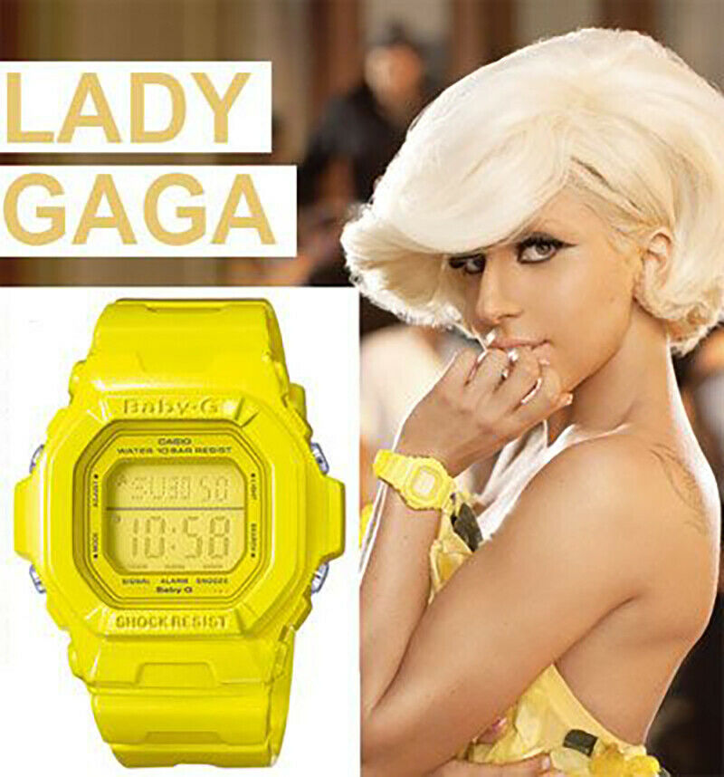 CASIO Baby-G shock BG5602-9 digital watch - NEON YELLOW - AS SEEN