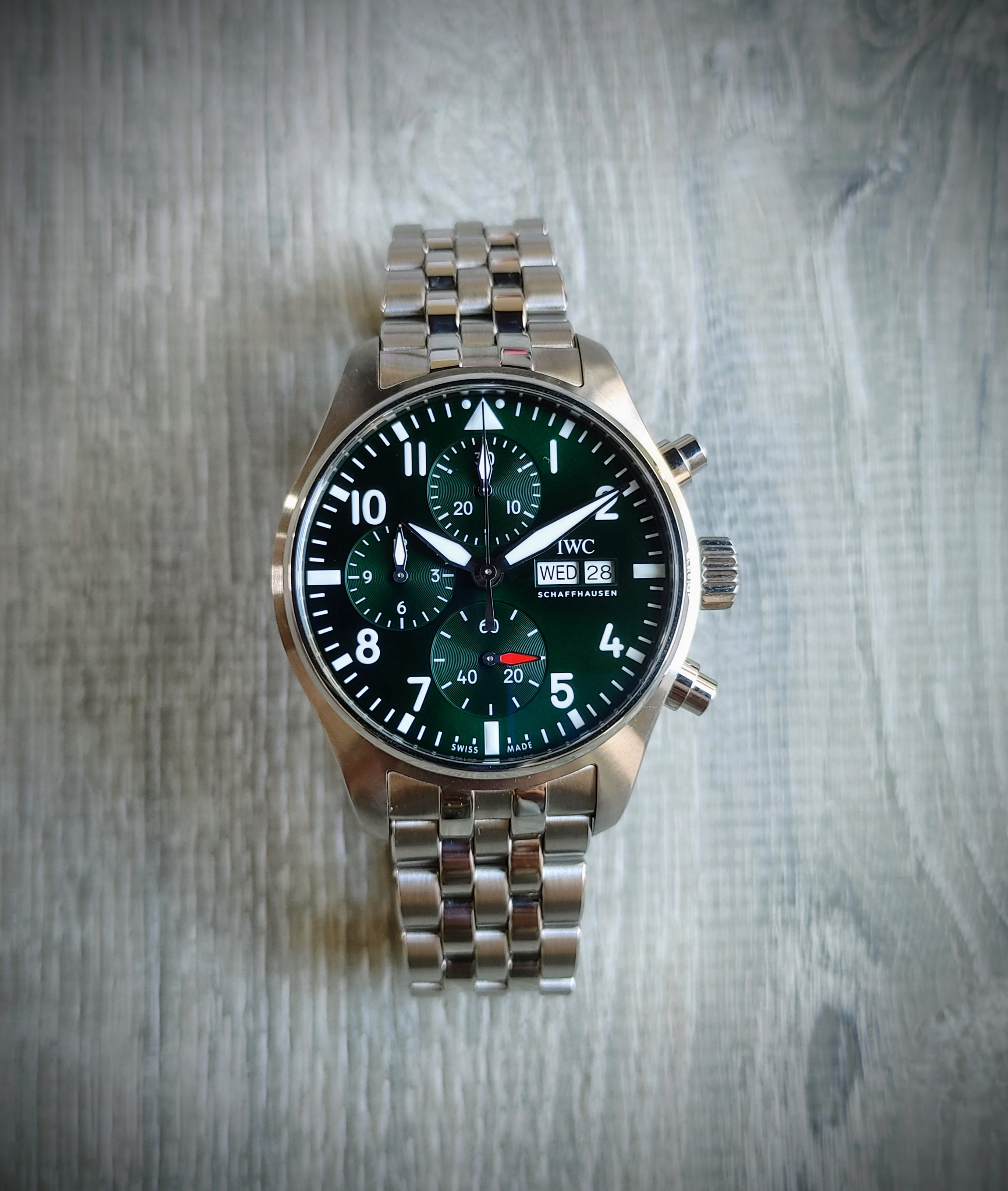 Iwc green pilot hot sale