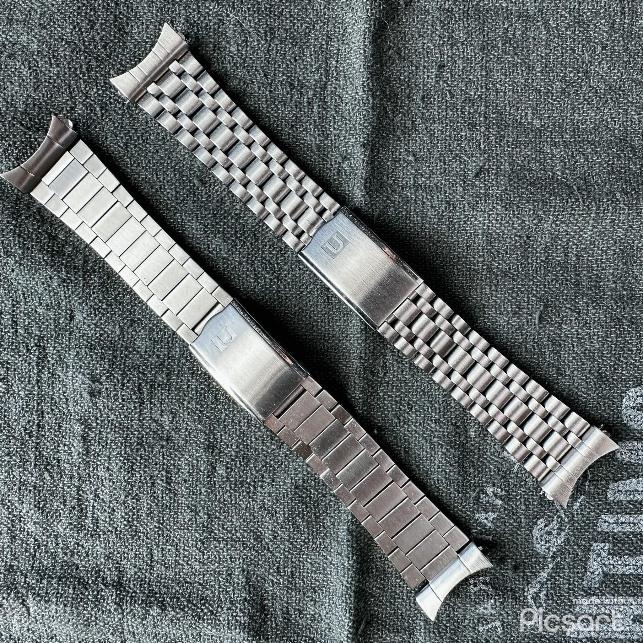 WTS Uncle Seiko Flat Link and Holzer Bracelets for Omega 20mm