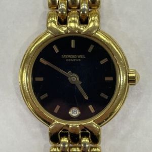 Raymond Weil 9938 18k Gold Electroplated 10m Date Ladies Watch