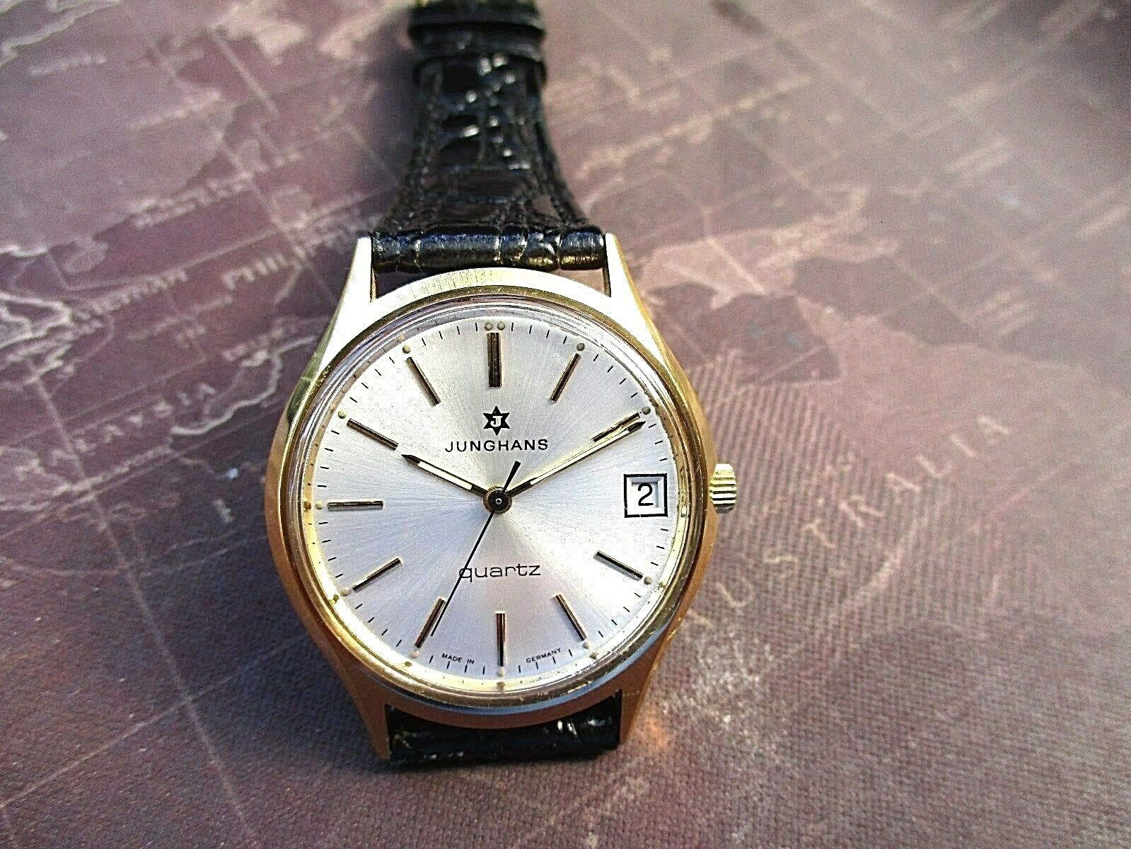 mens vintage junghans quartz watch decent condition collect or