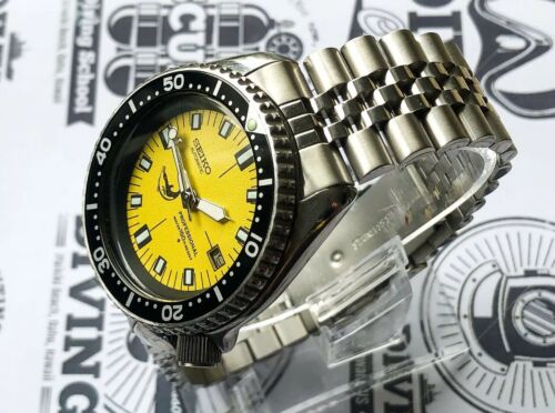Vintage Seiko Automatic Divers Men's Watch 7002 Yellow Dolphin