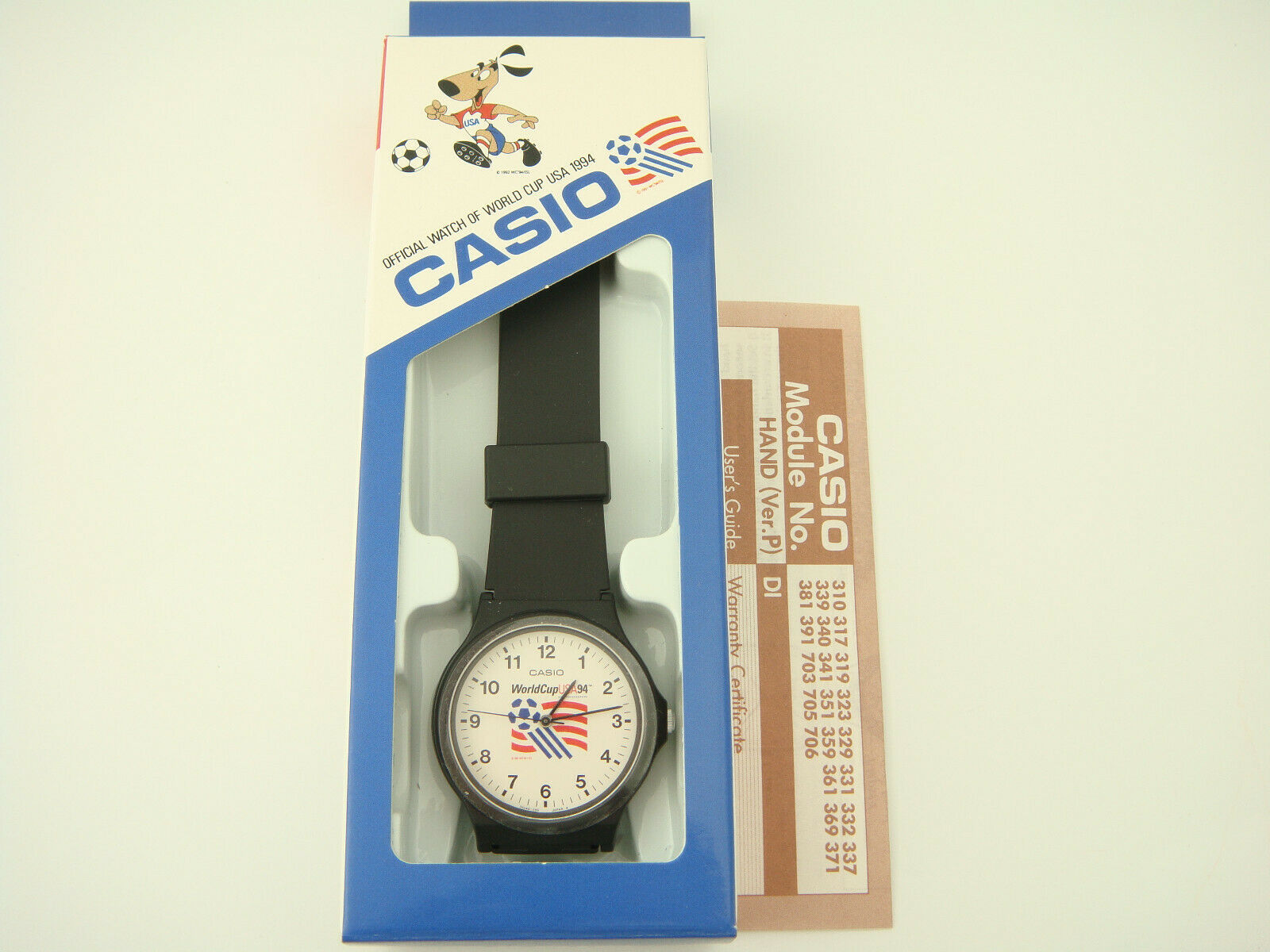 Vintage 1992 new NOS Watch CASIO SWC-02-2 module 705 FIFA World