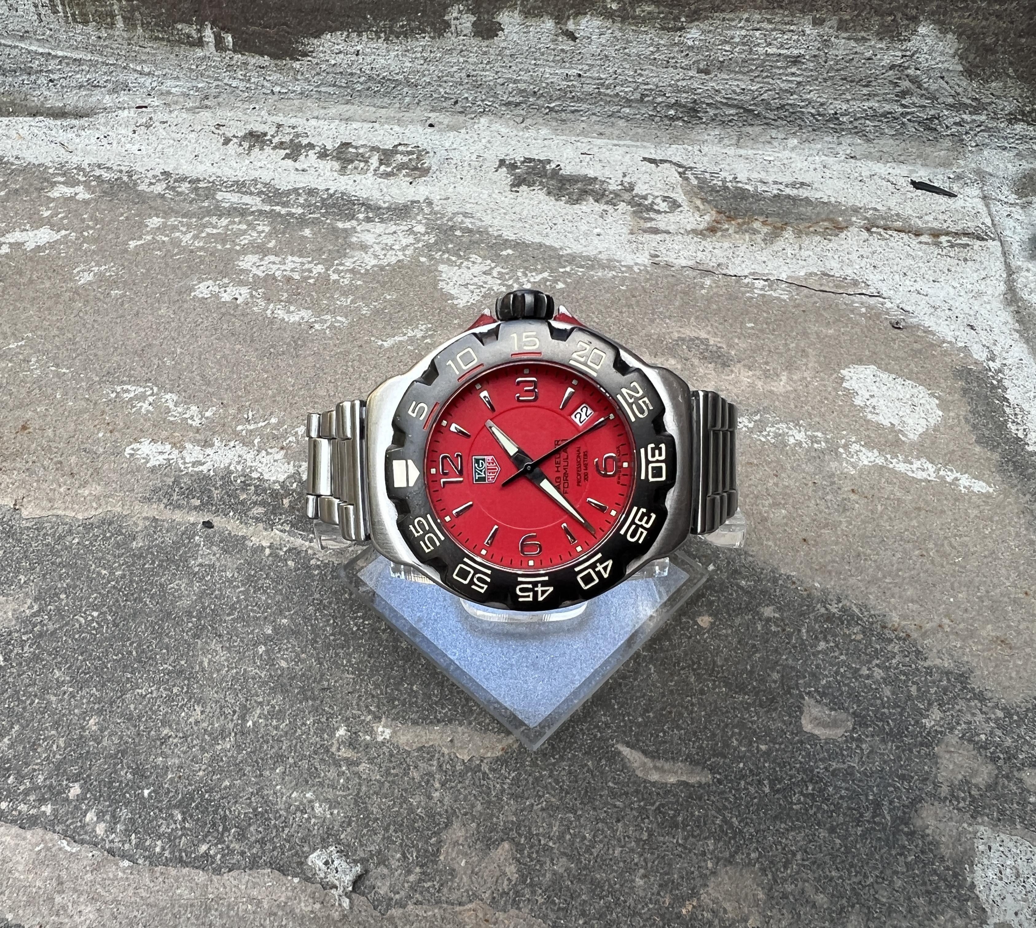 Tag heuer formula hot sale 1 red face