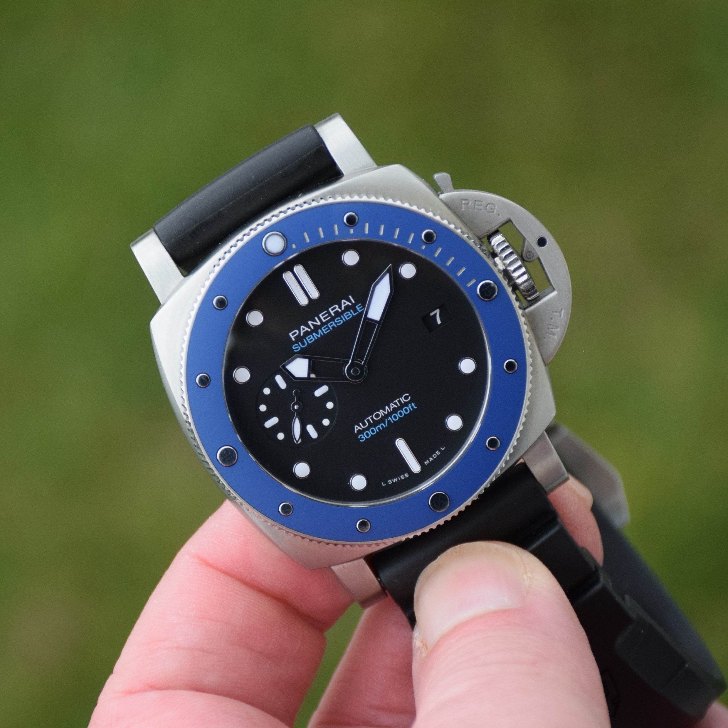 WTS Panerai Submersible Azzurro PAM1209 Blue Bezel 42mm