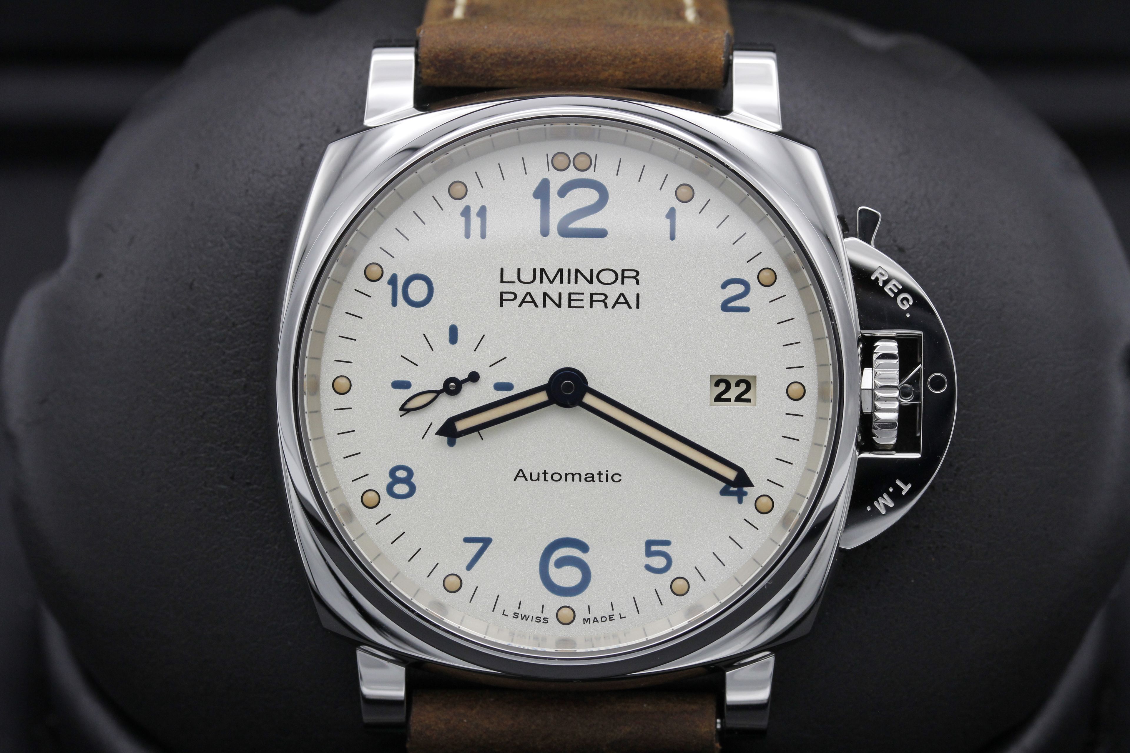 FSOT Panerai Luminor Due PAM 906 White Dial 42mm Mint