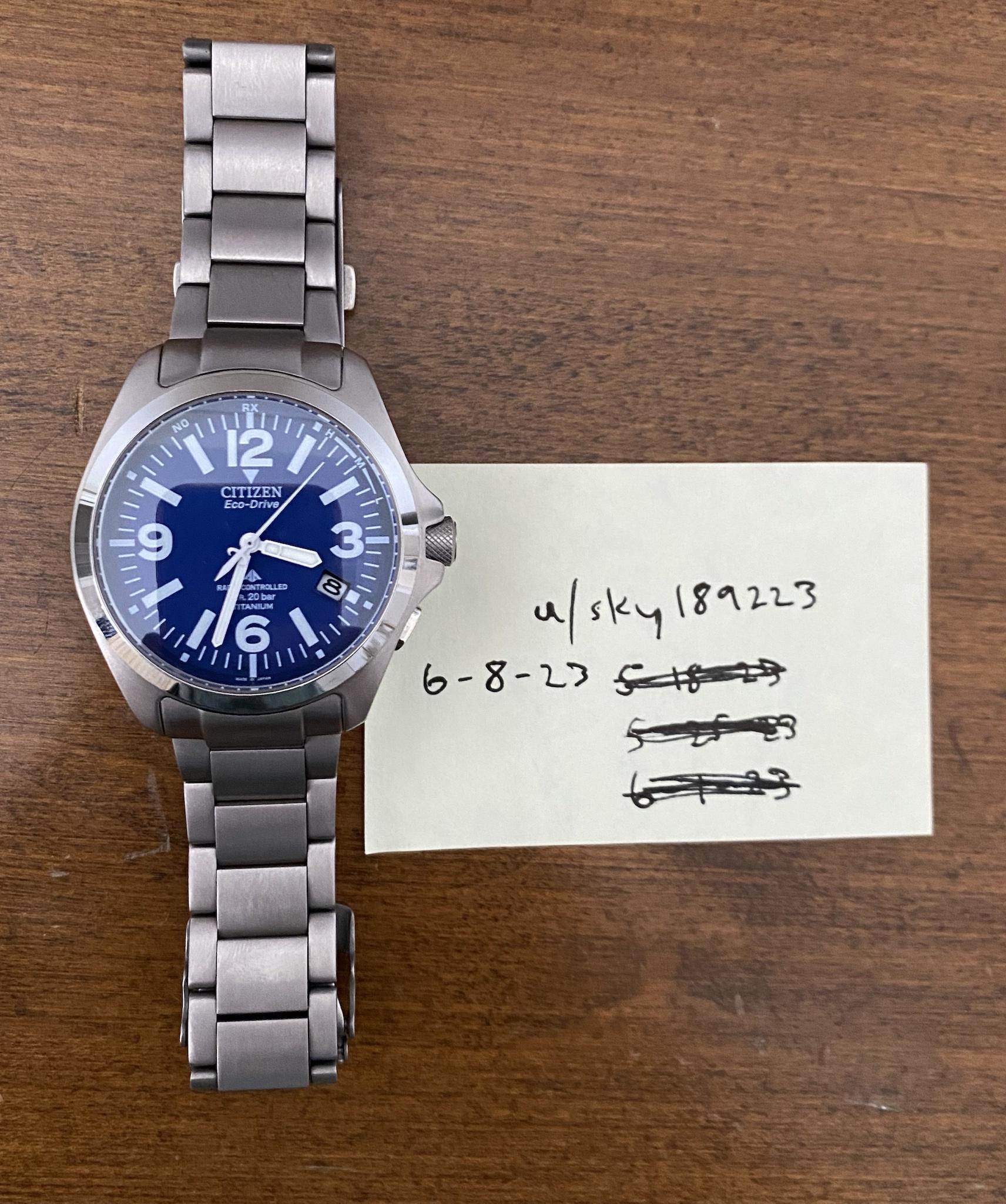 WTS] Citizen Promaster Land PMD56-2864 Titanium JDM Full Set | WatchCharts  Marketplace