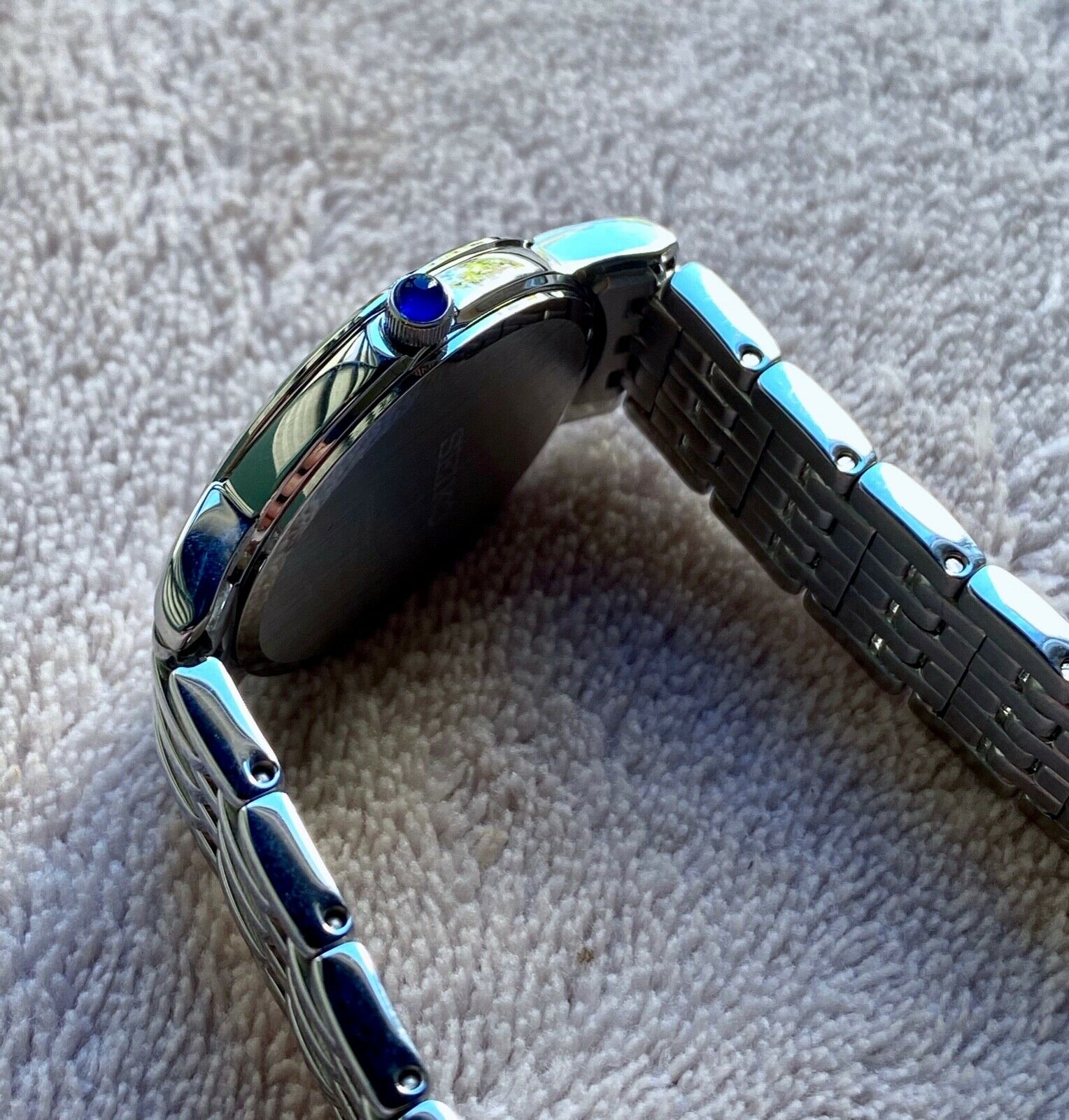 Seiko Solar Mother of Pearl Dial Ladies Watch SUP397 NWT