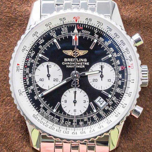 FS: Breitling Navitimer 42 Black Dial Box Bracelet Automatic ...