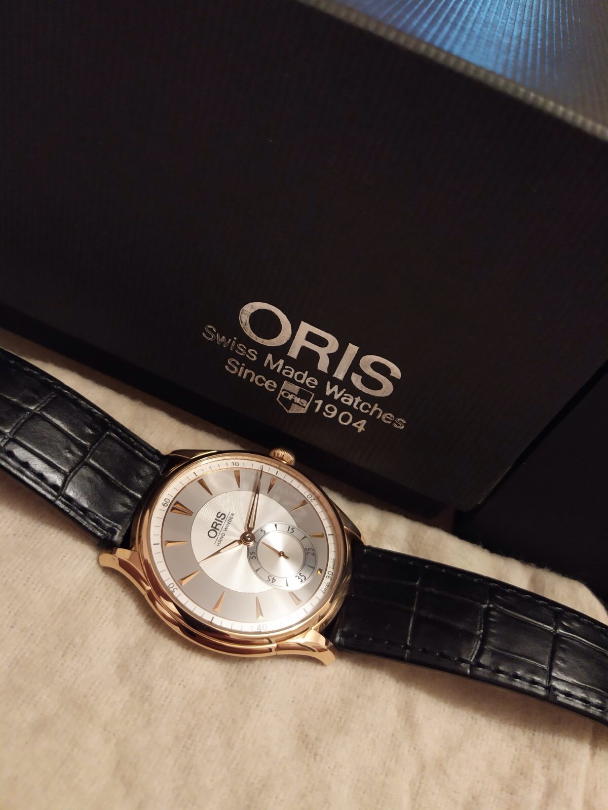 Oris Artelier Hand Winding Small Second 40 Rose Gold 39675806051