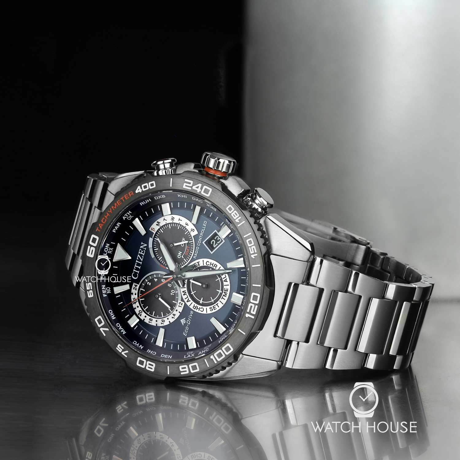 Citizen Promaster Land CB5034-82L Eco Drive Radio Chronograph Solar Watch World Time | WatchCharts