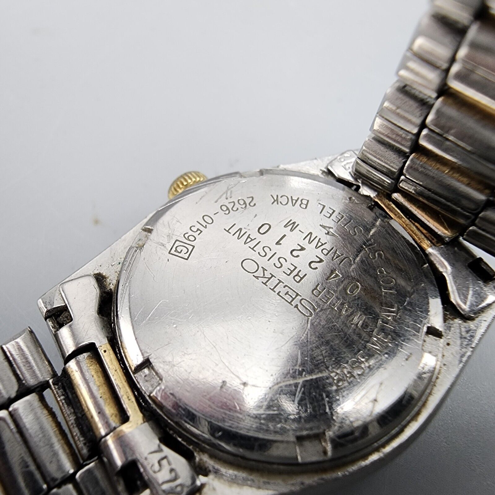 Seiko SQ Presidential Womens Two Tone Day Date Watch 2626-0159 w New Battery Seiko Two Tone Womans Watch - Etsy main image 2