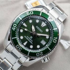 Seiko Prospex Green Dial 200M Divers Mens Steel Bracelet Watch | WatchCharts