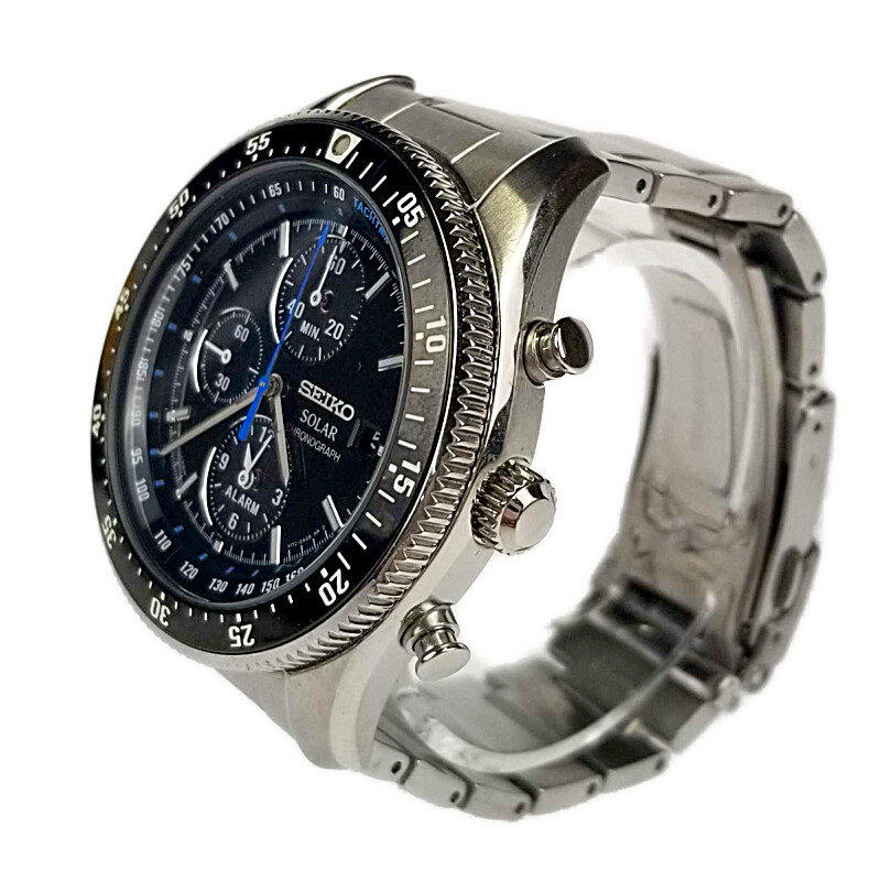 Used] [Men] SEIKO PROSPEX SBDL005 V172-0AD0 Seiko Prospex Speedmaster  Chronograph Size: Case width approx. 42 x 42 mm Arm circumference approx.  16 cm Color: Black / Silver Manyo Net store | WatchCharts Marketplace