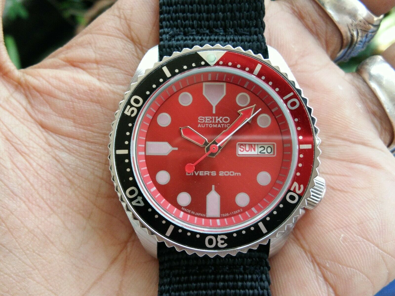 Sei ko Diver's 200M Cal.(7S26-0020) Automatic Men's watch vintage