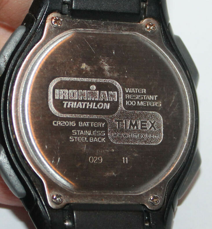 2009 W89 Timex Ironman Watch Triatholon Black Band New Battery