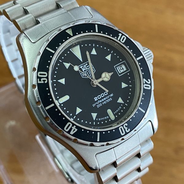 TAG HEUER 2000 Professional 973.013 Black 200m Quartz Men's Watch
