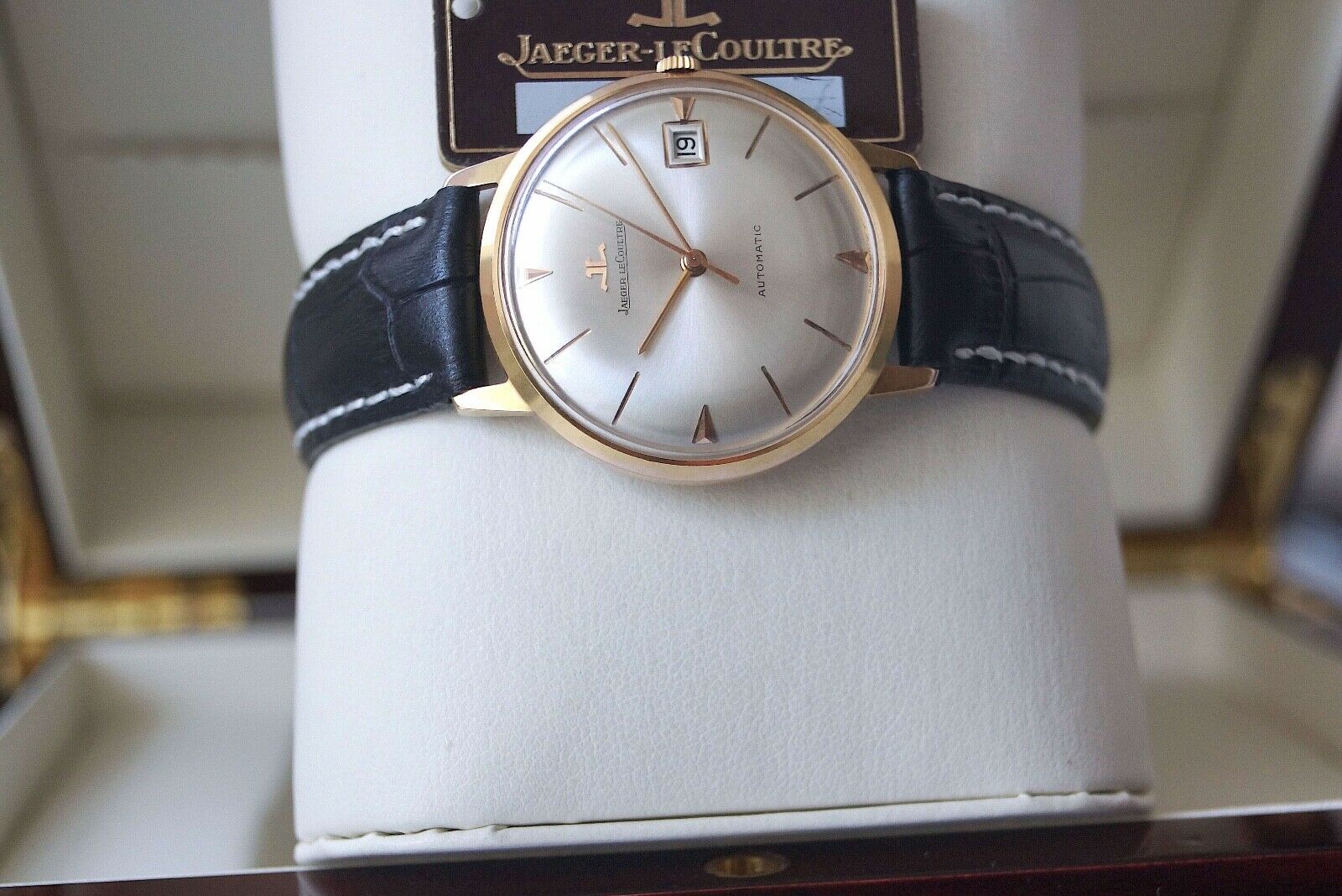 SOLID 18K ROSE GOLD JAEGER LECOULTRE AUTOMATIC K881 EUROPEAN FULL