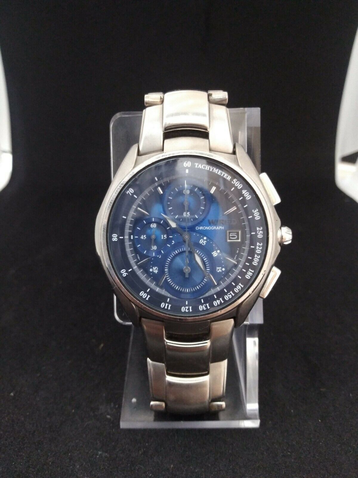 SEIKO Quartz WIRED 7T92-0ER0 Titanium Chronograph Watch*COMBINED 
