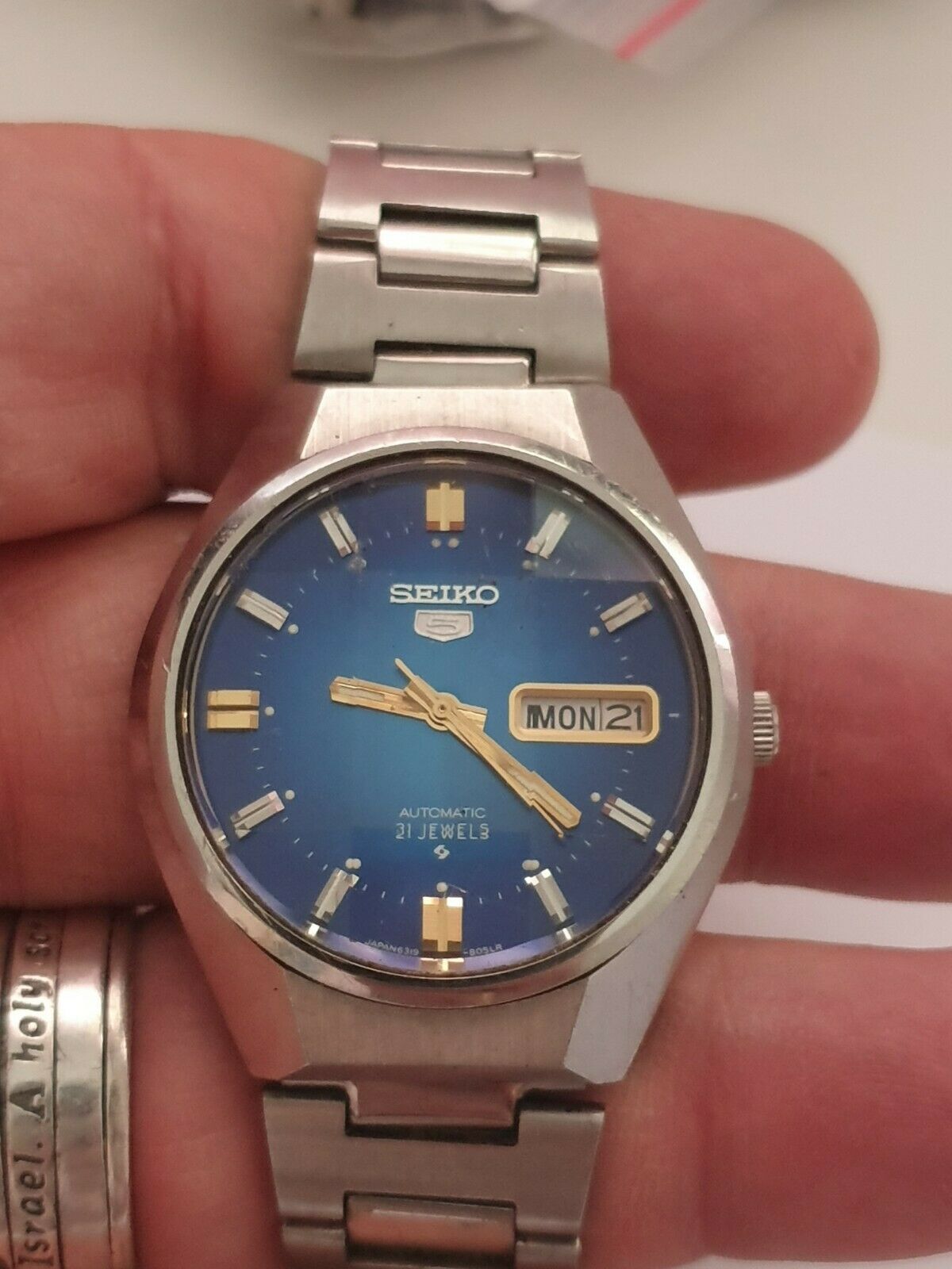 ○セイコー SEIKO シングルクロノ 6319-8050 5SPORT SPEED TIMER 自動