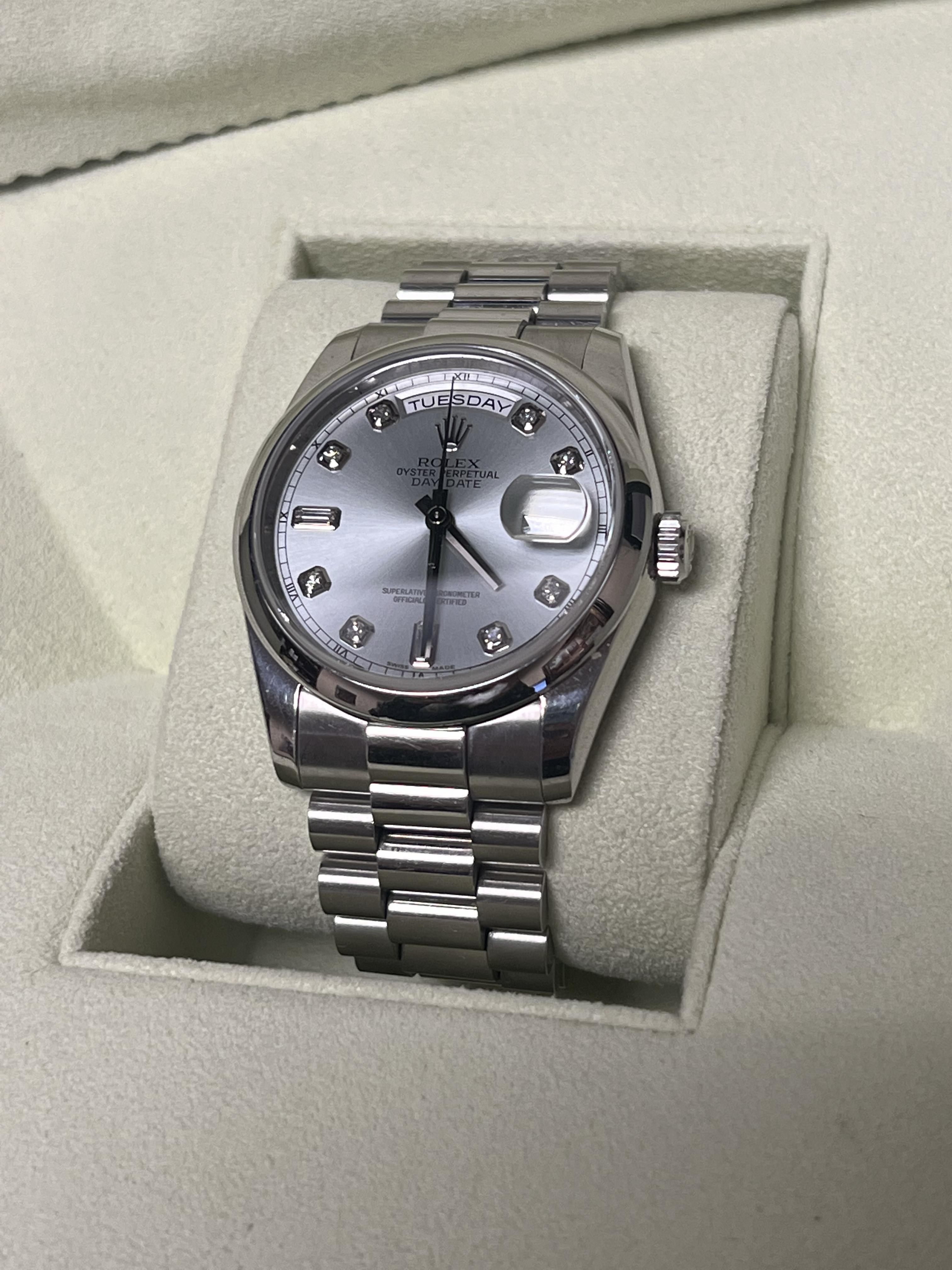 Rolex day hotsell date platinum 36mm