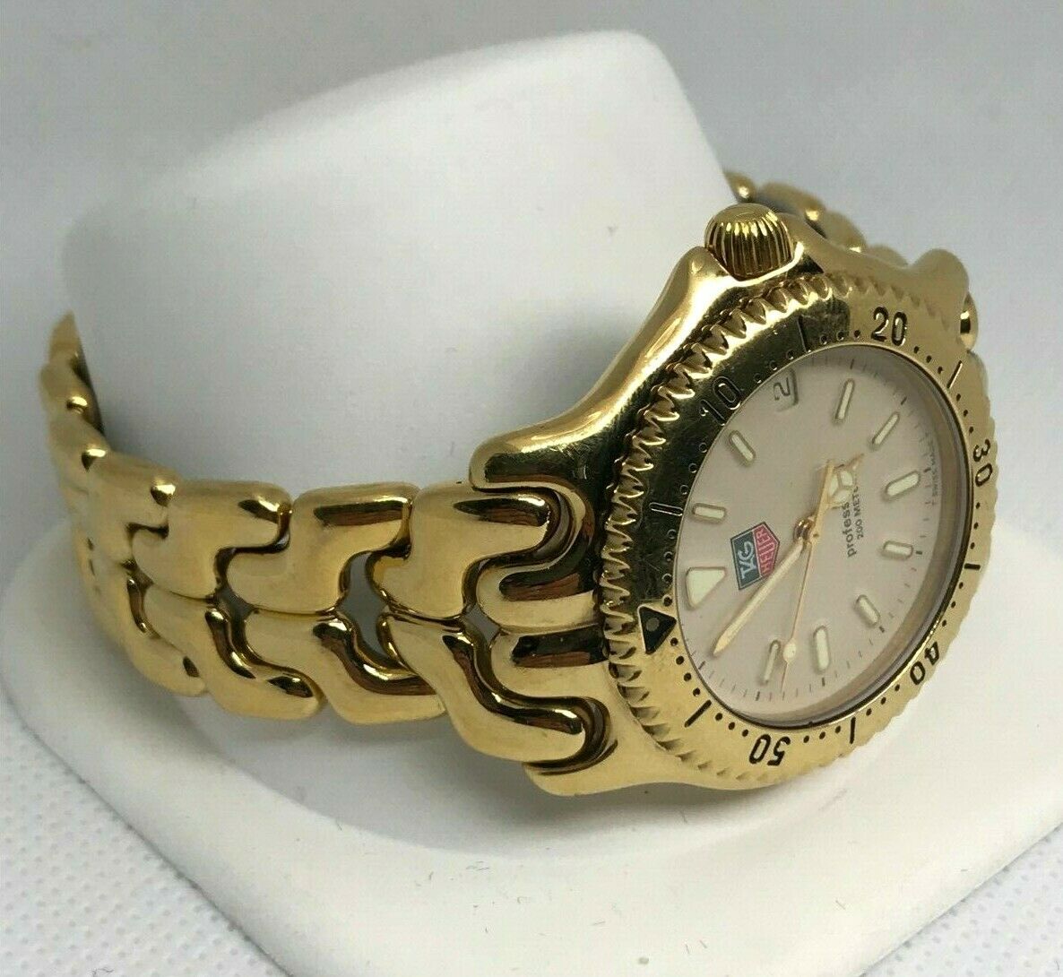 TAG Heuer Professional 200 Meters Men s Gold Plated Quartz Watch