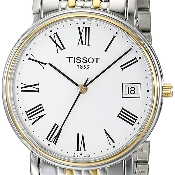 Tissot T Classic Desire White Dial Two Tone Watch For Men - T52.2.481.13 main image 1