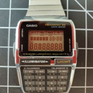 Casio DBC-300 Telememo 30 Data Bank Calculator Watch Module 1253