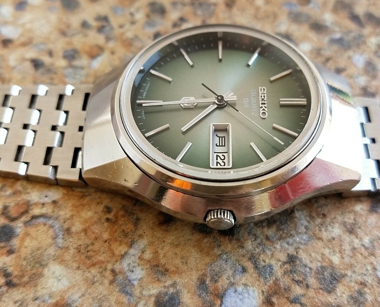 Vintage Seiko Quartz QR JDM 3863 7010 November 1973 Kanji