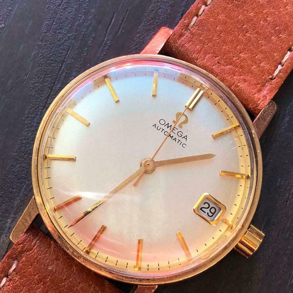 Beautiful Omega automatic 9k solid gold watch, caliber 562 WatchCharts