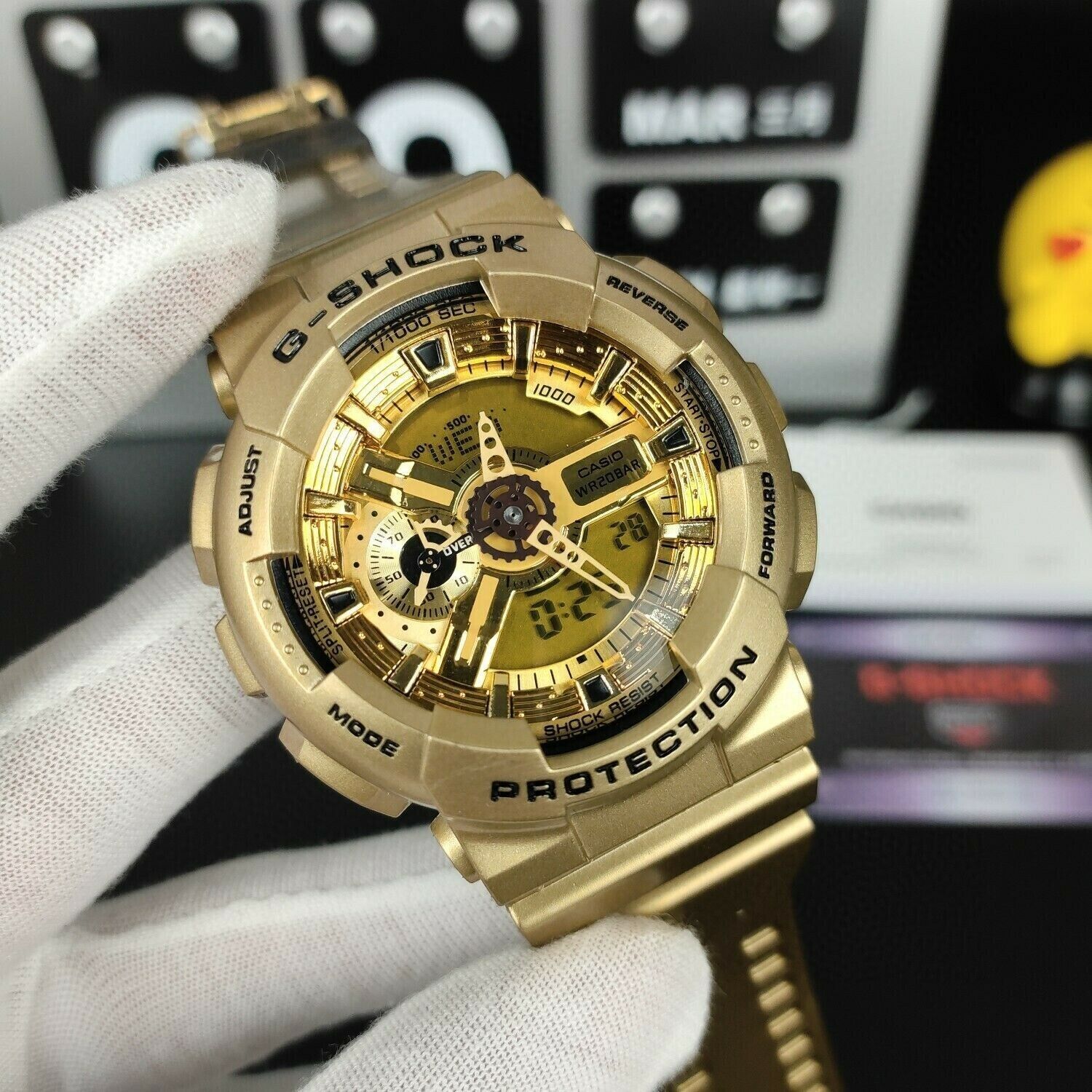 NEW G-Shock GA110-GD9A Men's Watch Digital Dial Gold Men's Watch T