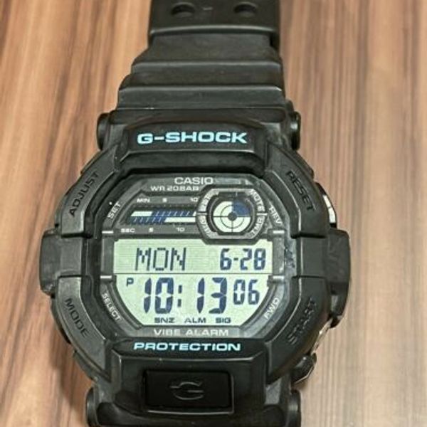 Casio G Shock Mens Watch GD350 Quartz Digital Black Resin Sport