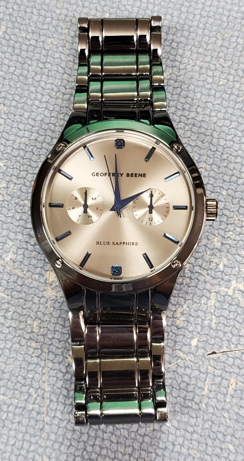 Geoffrey beene discount blue sapphire watch