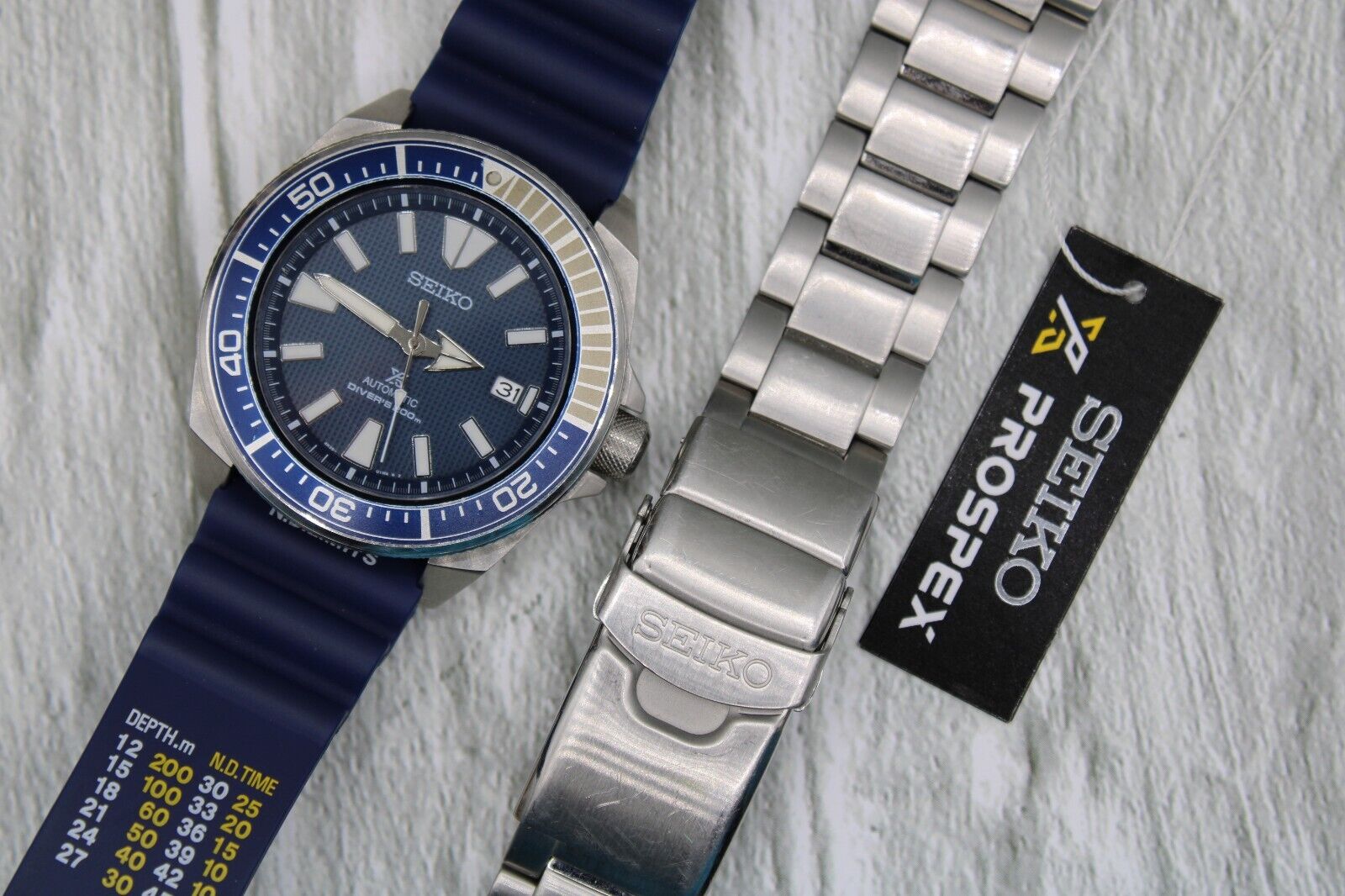 Seiko Prospex Samurai Blue Automatic Divers Wrist Watch SRPB49K1